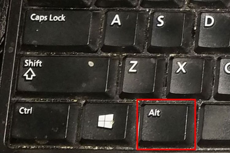 ANSI Keyboard Alt Key