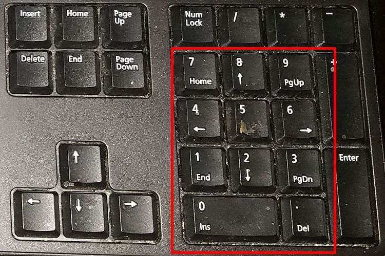 ANSI Keyboard Numeric Keypad