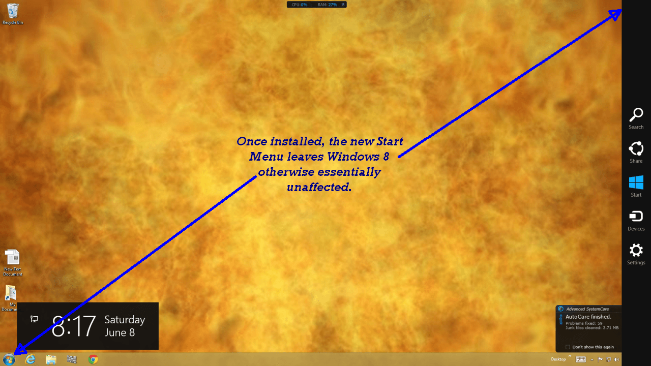 Windows 8 Start Metro