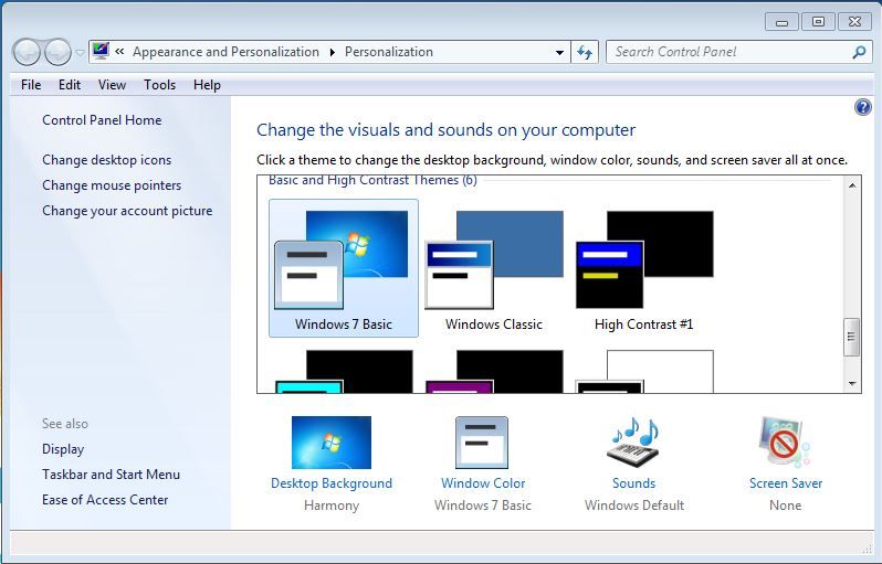 Windows 7 Basic Theme