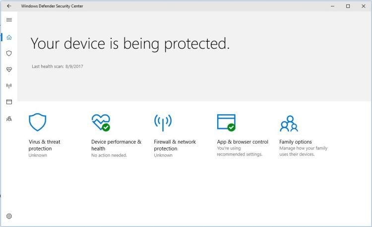 Windows Defender Security